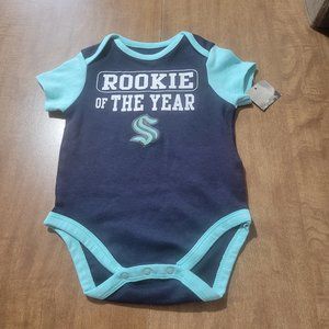 NHL Seattle Kraken  3-6 Month Rookie of the Year  One Piece Bodysuit